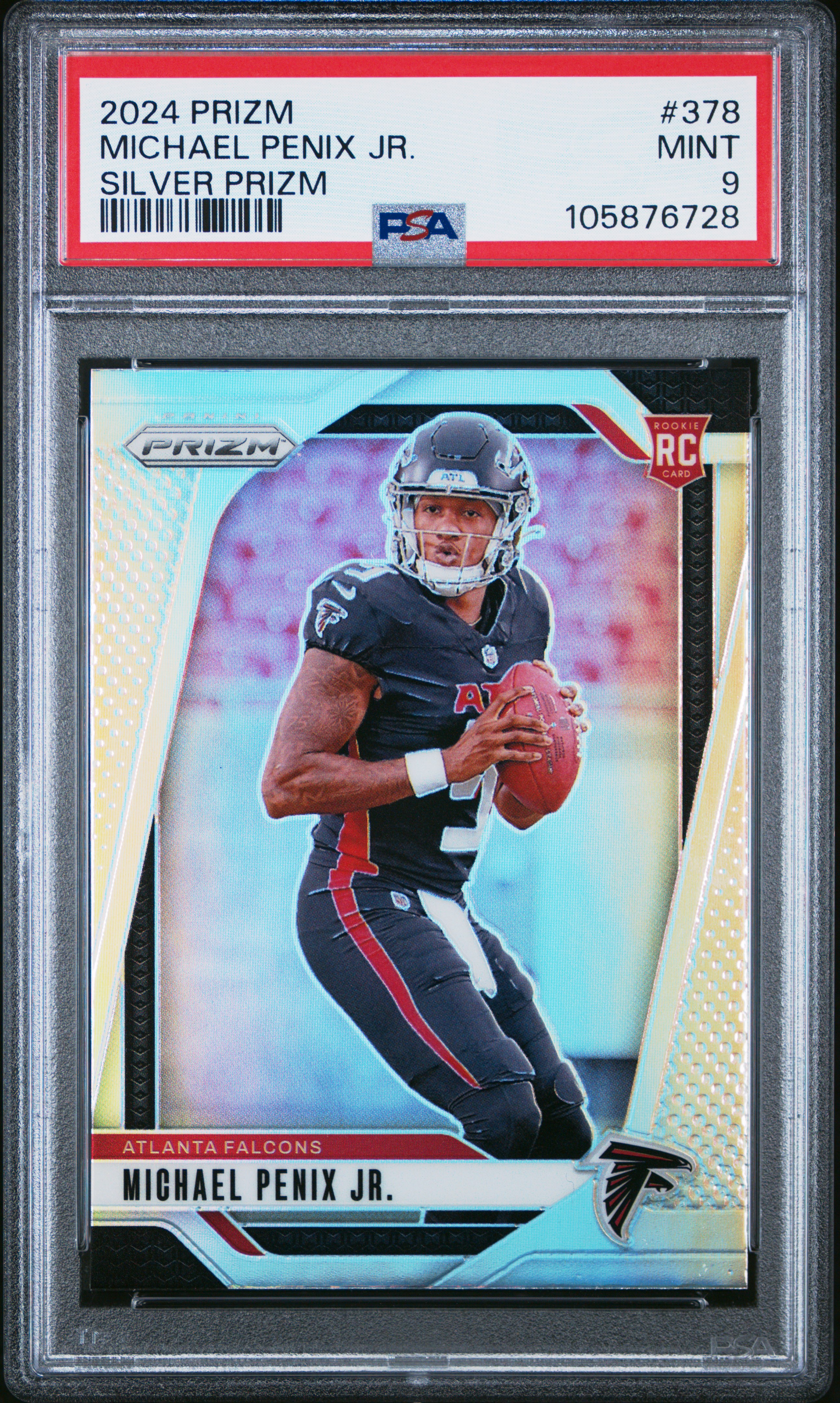 2024 Panini Prizm Michael Penix Jr. #378 (Silver Prizm) Mint 9 front