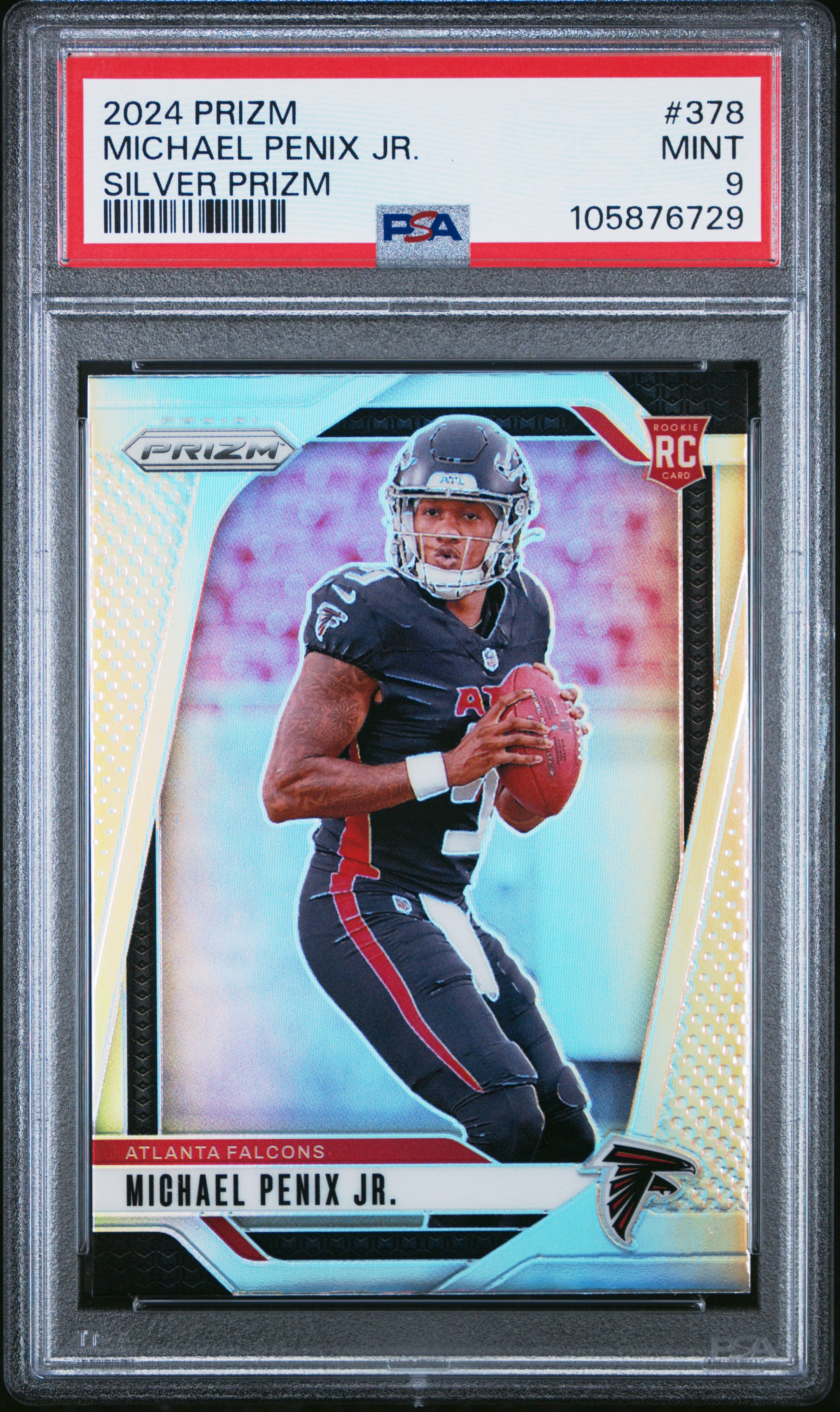2024 Panini Prizm Michael Penix Jr. #378 (Silver Prizm) Mint 9 front