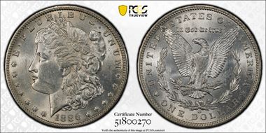 1886-O $1 MS62