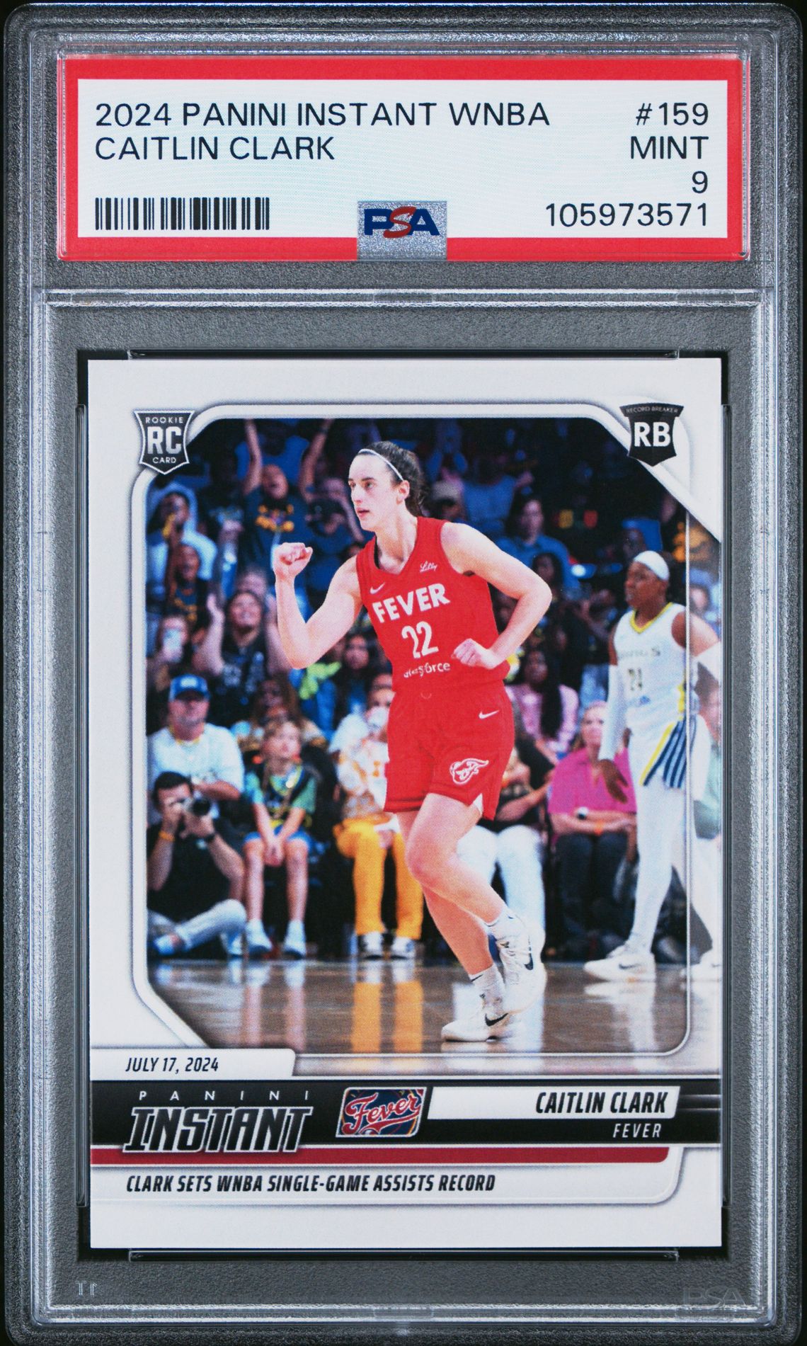 2024 Panini Instant Wnba Caitlin Clark #159 Mint 9 front
