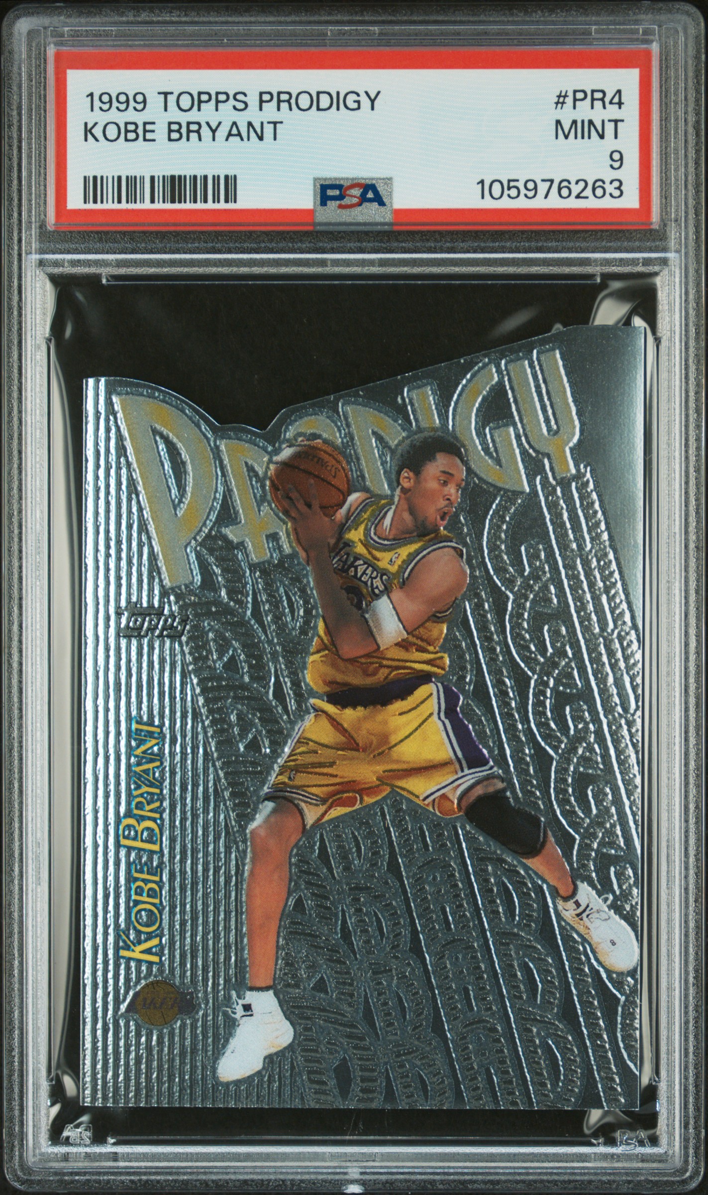 1999 Topps Prodigy Kobe Bryant #Pr4 Mint 9 front