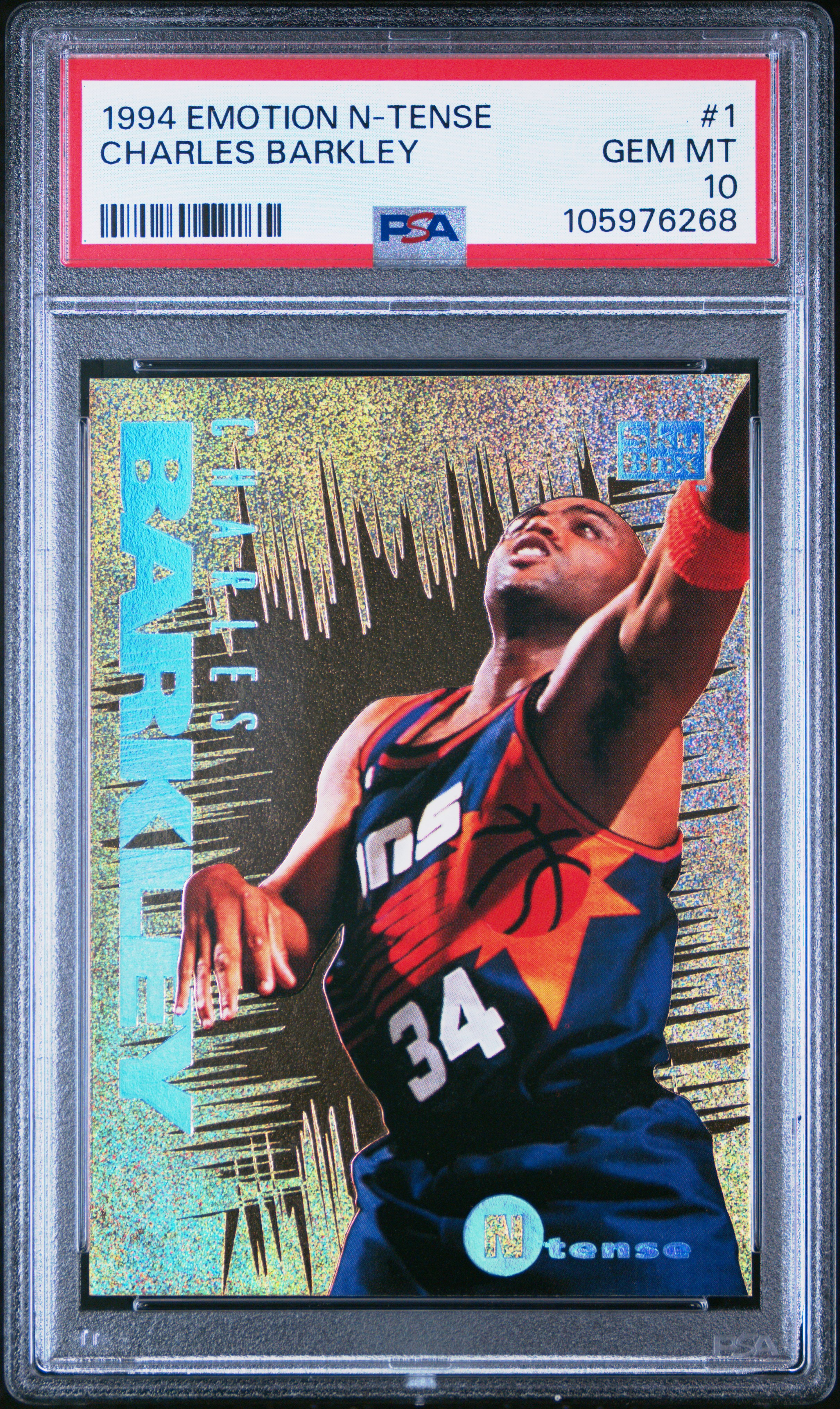 1994 E-Motion N-Tense Charles Barkley #1 Gem Mt 10 front