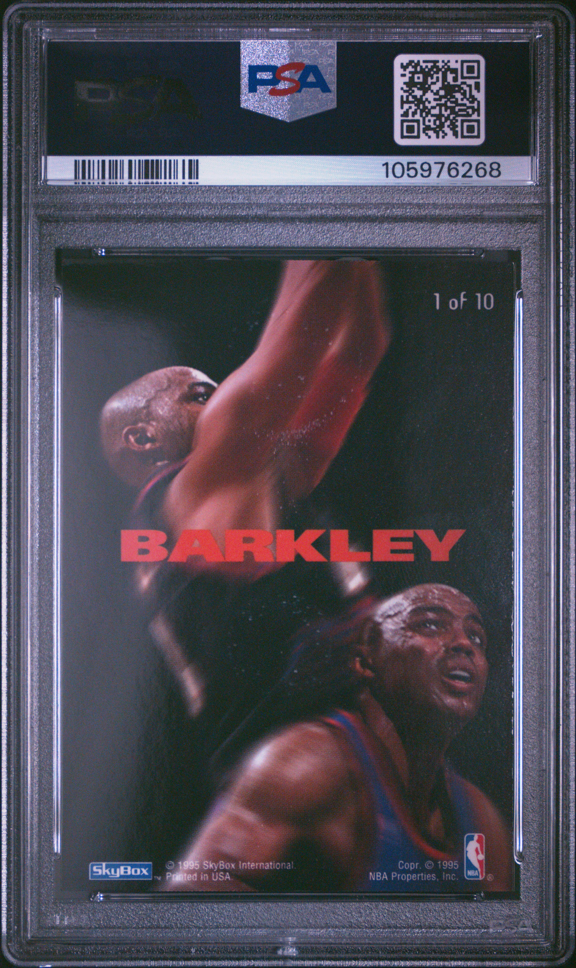 1994 E-Motion N-Tense Charles Barkley #1 Gem Mt 10 back