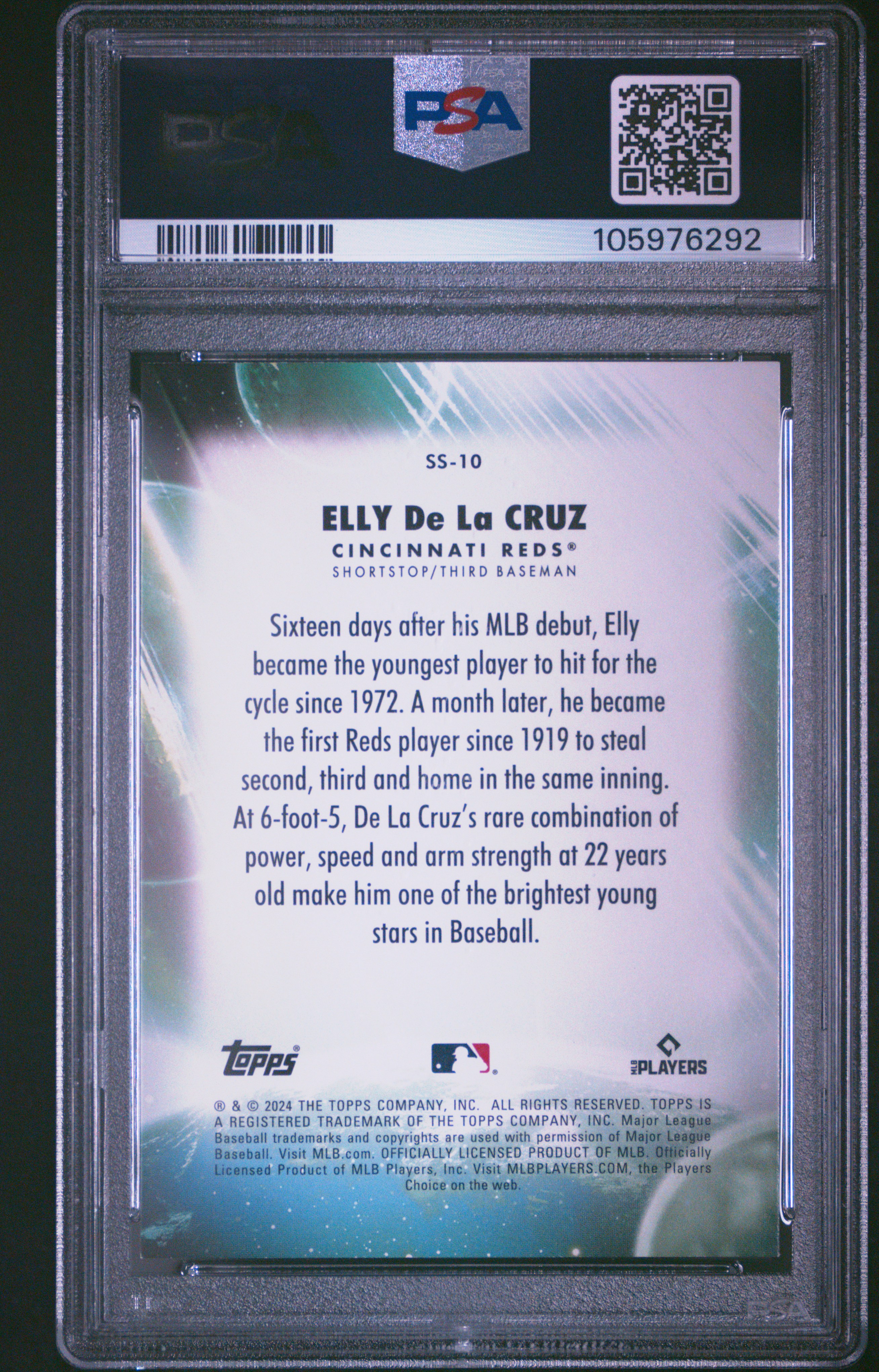 2024 Topps Update Stratospheric Stars Elly De La Cruz #Ss10 Nm-Mt 8 back