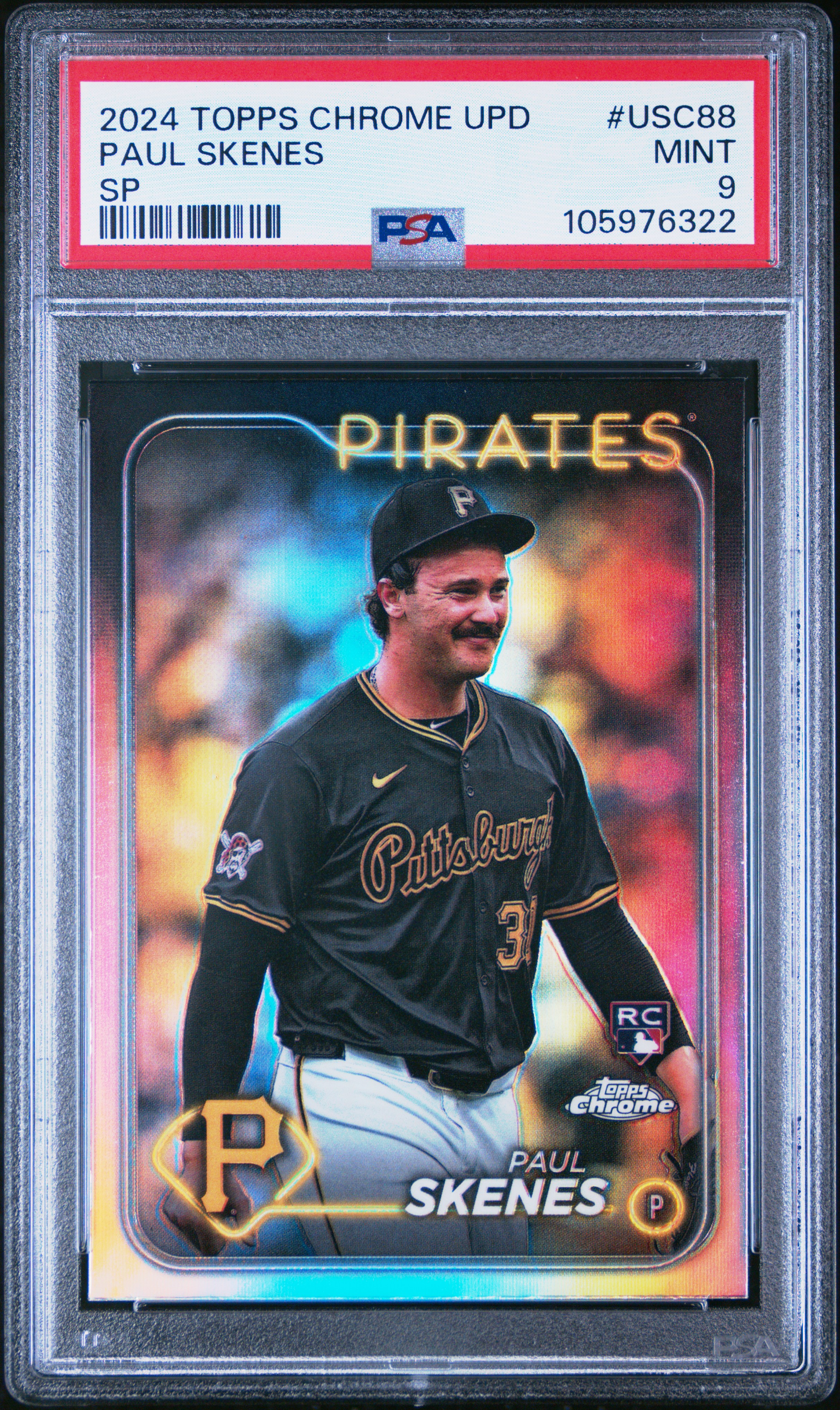 2024 Topps Chrome Update Paul Skenes #Usc88 (Sp) Mint 9 front