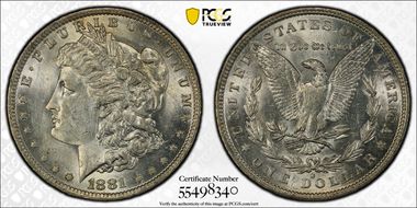 1881-O $1 N1