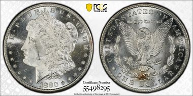 1880-S $1 MS64