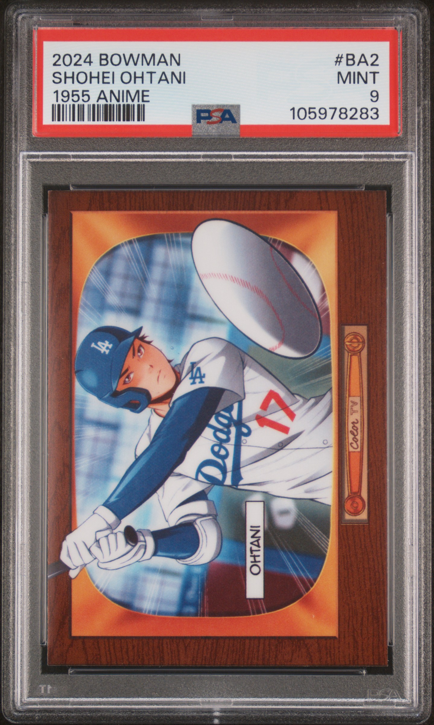 2024 Bowman 1955 Bowman Anime Shohei Ohtani #Ba2 Mint 9 front