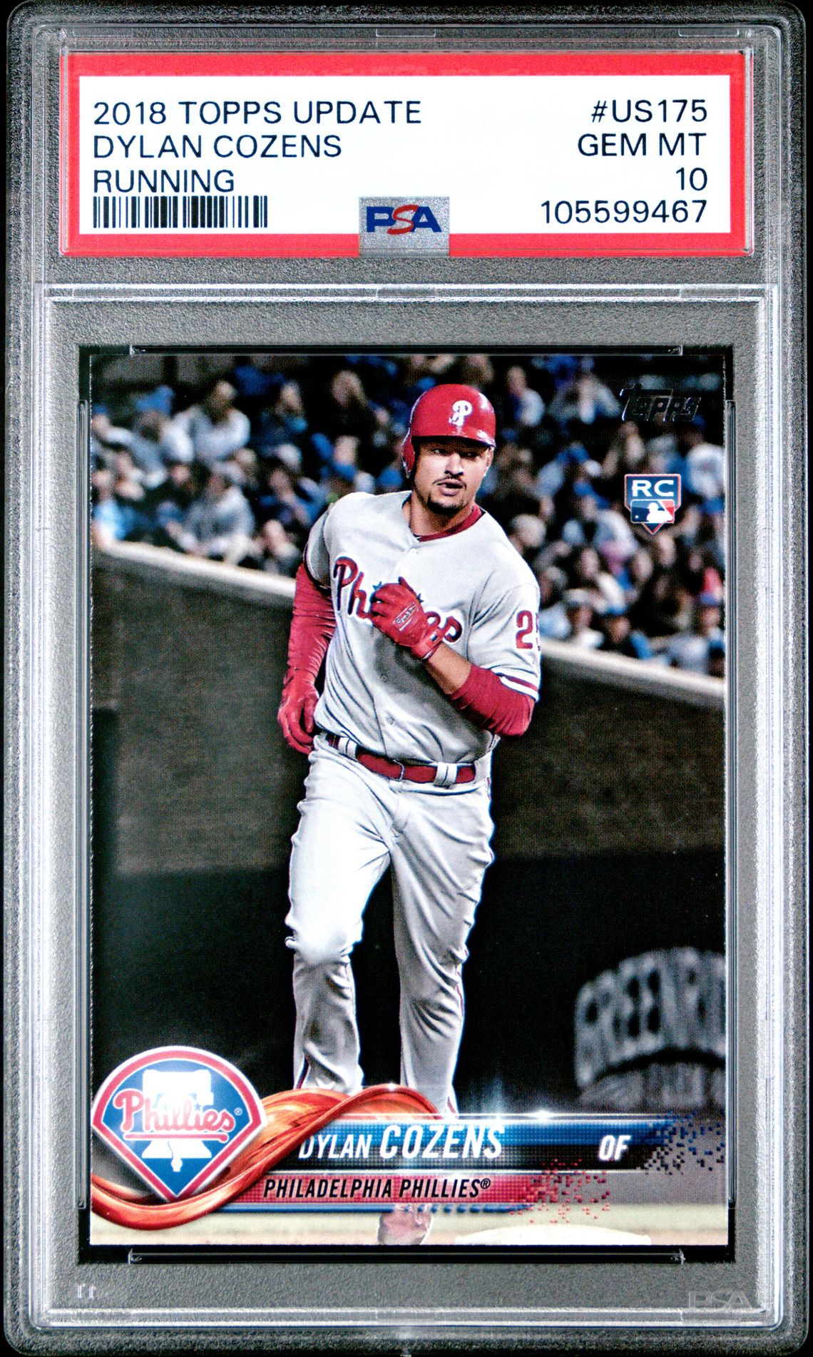 2018 Topps Update TOPPS UPDATE RUNNING #US175 Dylan Cozens front