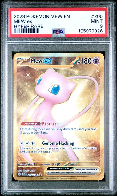 2023 Pokemon Mew En-151 Mew Ex #205 (Hyper Rare) Mint 9 front