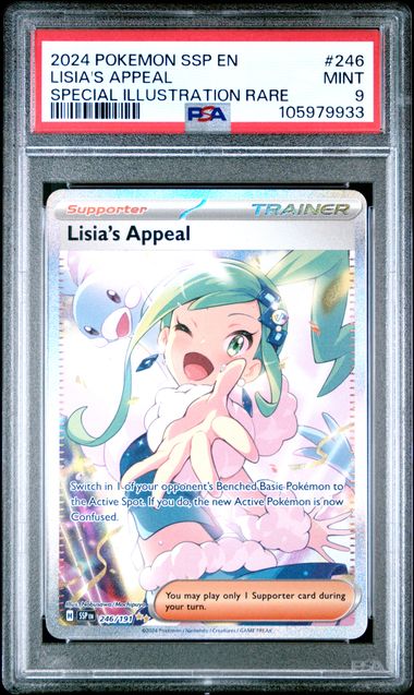 2024 Pokemon Ssp En-Surging Sparks Lisia's Appeal #246 (Special Illustration Rare) Mint 9 front