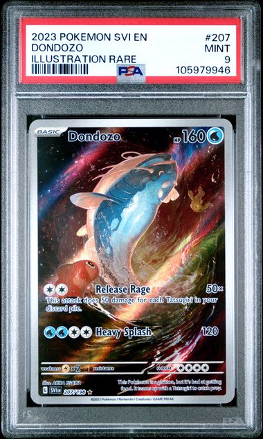 2023 Pokemon Svi En-Scarlet & Violet Dondozo #207 (Illustration Rare) Mint 9 front