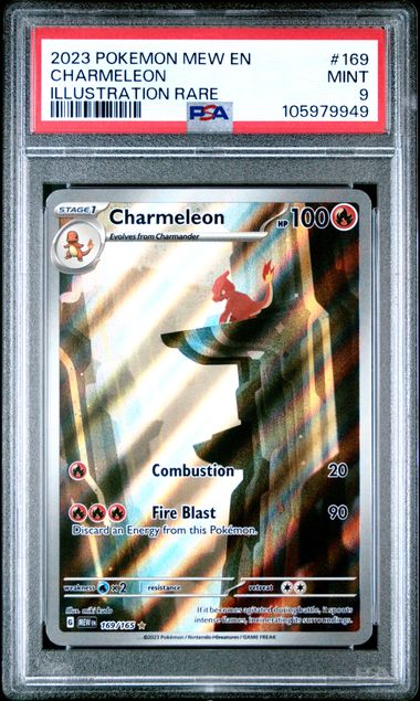 2023 Pokemon Mew En-151 Charmeleon #169 (Illustration Rare) Mint 9 front