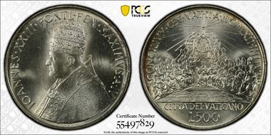 1962 500 L Ecumenical Council Anno IV MS64