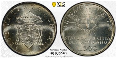 1963 500 L Sede Vacante MS65