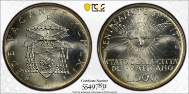 1963 500 L Sede Vacante MS65