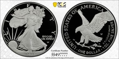 2025-W $1 Silver Eagle First Strike PR70DCAM