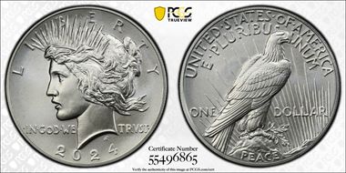 2024 $1 Peace Dollar MS69