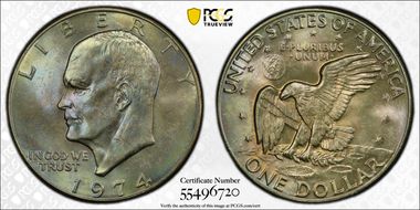 1974-D $1 MS65+ 
