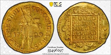 1729 Ducat Fr-250 MS64