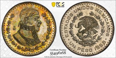1958-Mo Peso KM-459 MS67