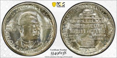 1950-S 50C Booker T. Washington MS67