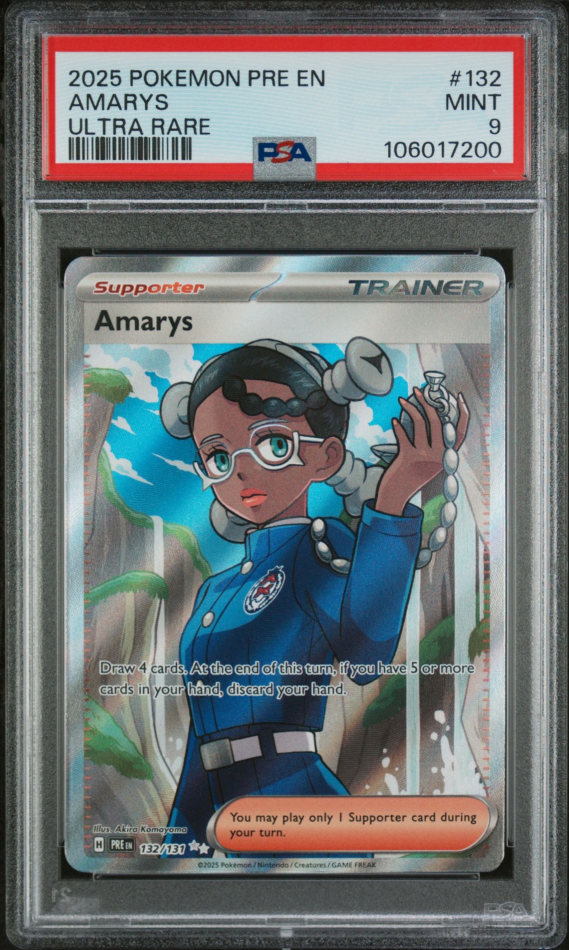 2025 Pokemon POKEMON PRE EN-PRISMATIC EVOLUTIONS ULTRA RARE #132 Amarys front