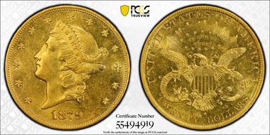 1879-O $20 MS60