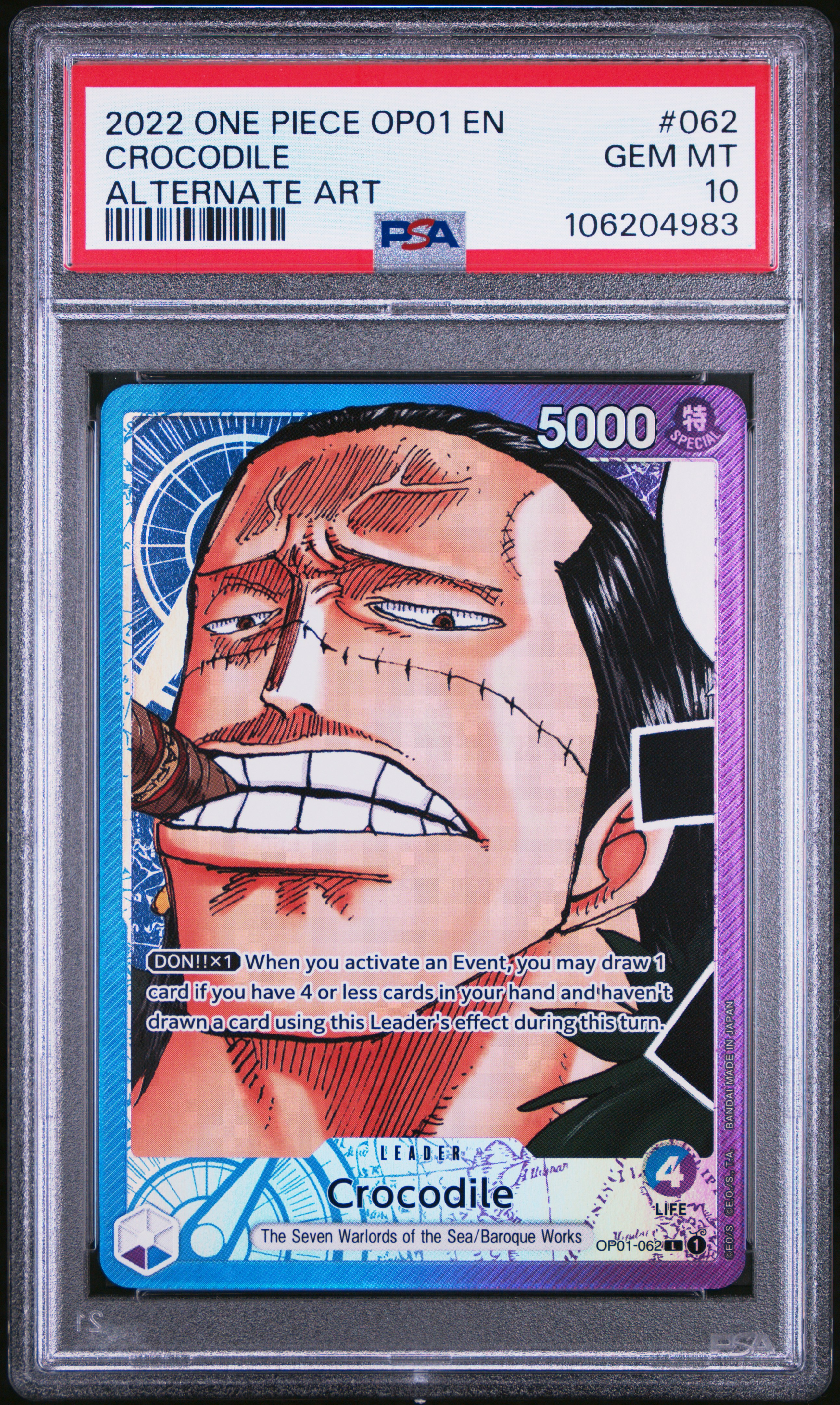 PSA 証明番号の確認方法: - PSA Japan 106204983