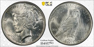 1927-D $1 MS62