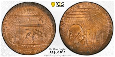 (c.1790) Tk 1/2D DH-7 Carmarthenshire Carmarthen MS66RB