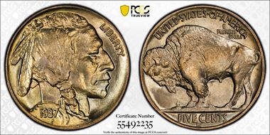 1937-D 5C MS67