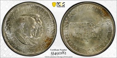 1953-D 50C Washington-Carver MS66+