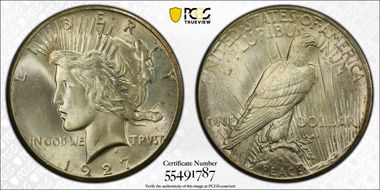 1927 $1 MS65+