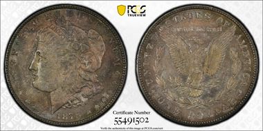 1878 8TF $1 VAM 23, Crazy Lips MS62
