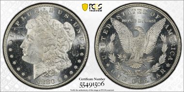 1880/79-O $1 VAM 4 Crossbar MS62PL