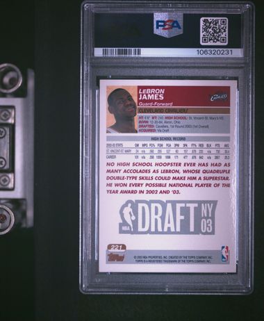 2003 Topps Lebron James #221 Nm-Mt 8 back