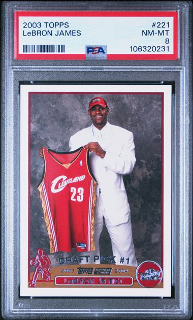 2003 Topps Lebron James #221 Nm-Mt 8 front
