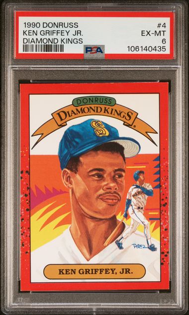 1990 Donruss DIAMOND KINGS #4 Ken Griffey Jr. front
