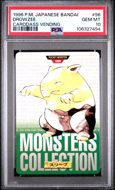 Drowzee card PSA 10, cert 106327494