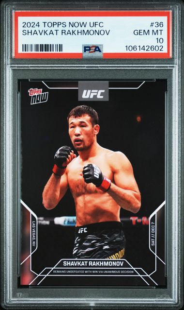 2024 Topps Topps Now #36 Shavkat Rakhmonov front