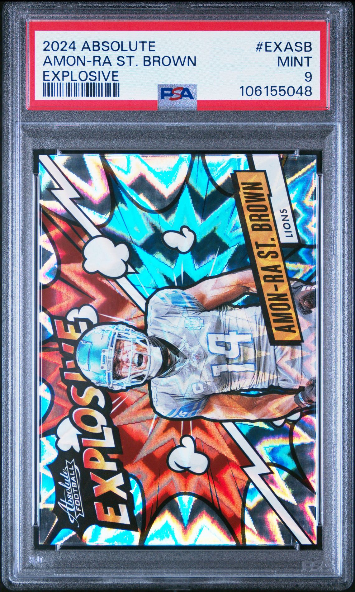 2024 Panini PANINI ABSOLUTE EXPLOSIVE #EXASB Amon-Ra St. Brown front