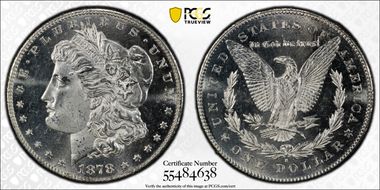 1878-S $1 MS64DMPL