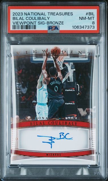 2023 Panini PANINI NATIONAL TREASURES VIEWPOINT SIGNATURES VIEWPOINT SIG-BRONZE #BIL Bilal Coulibaly front