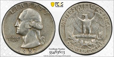 1957-D 25C VF35