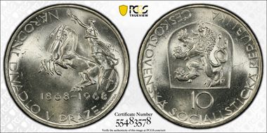 1968 10 Kor Prague Theater MS64