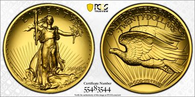 2009 $20 Ultra High Relief MS70