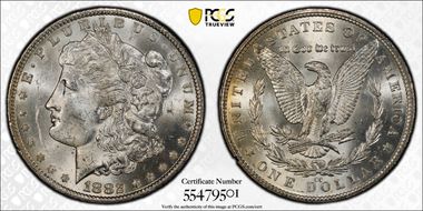 1882-CC $1 MS62
