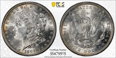 1883-O $1 MS62
