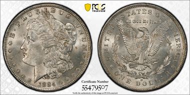 1884-O $1 MS62